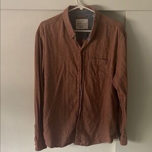 Weatherproof Auburn Casual Button Down Shirt Versatile Corduroy